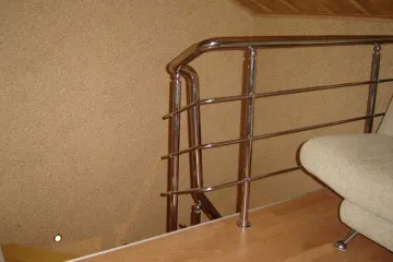 Перила из нержавейки для дома