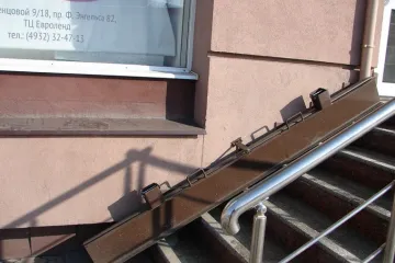 Установка пандуса в подъезде