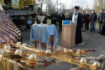 Установка креста г. Фурманов