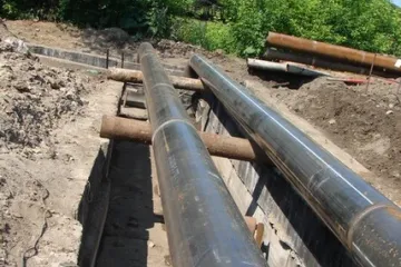 Устройство неподвижных опор теплосети